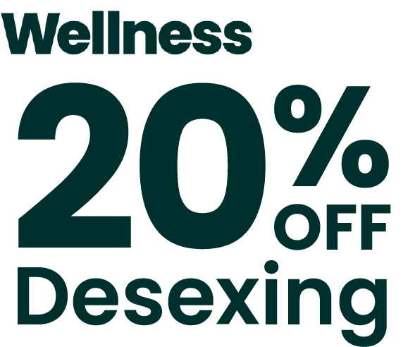 20% OFF Desexing